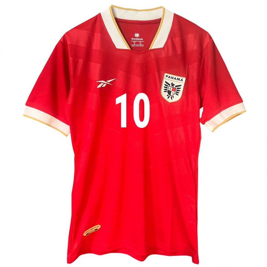 Men Football Panama Gloria Sáenz #10 Red Home Jersey 24-26 T-Shirt Nz