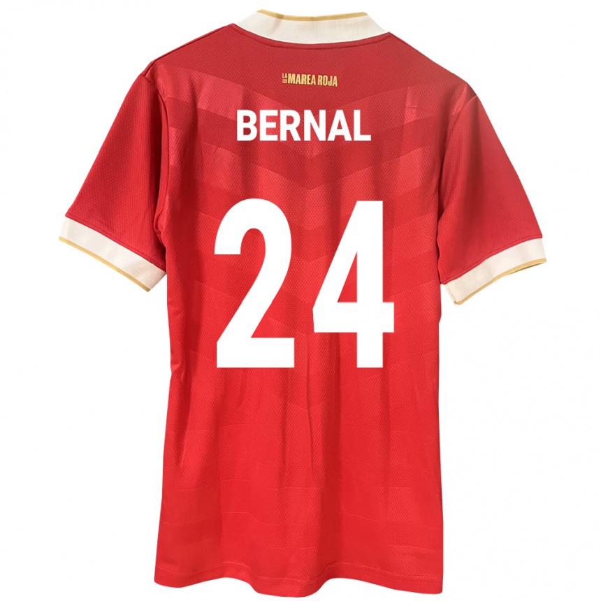 Men Football Panama Kevin Bernal #24 Red Home Jersey 24-26 T-Shirt Nz