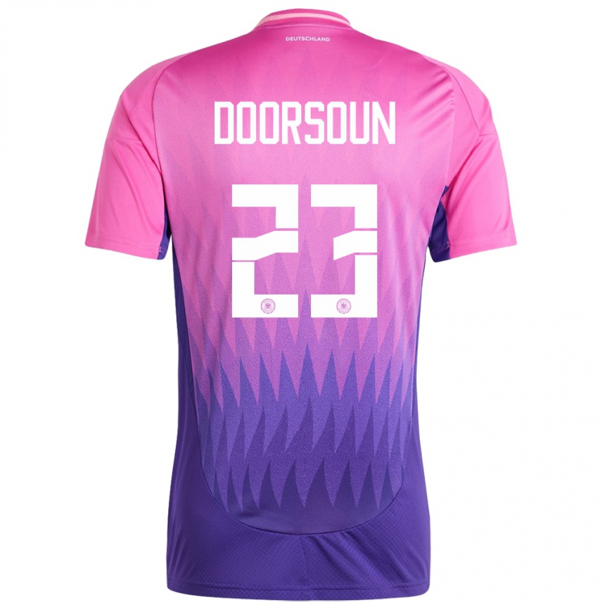 Men Football Germany Sara Doorsoun #23 Pink Purple Away Jersey 24-26 T-Shirt Nz