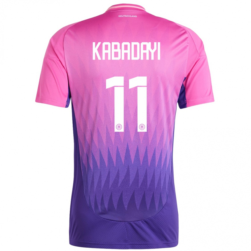 Men Football Germany Yusuf Kabadayi #11 Pink Purple Away Jersey 24-26 T-Shirt Nz