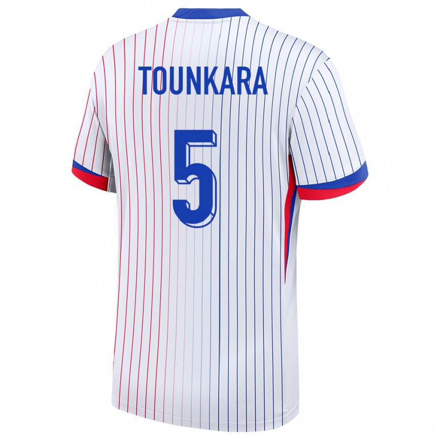 Men Football France Aissatou Tounkara #5 White Away Jersey 24-26 T-Shirt Nz