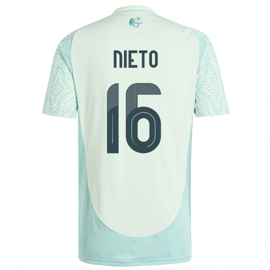 Men Football Mexico Karla Nieto #16 Linen Green Away Jersey 24-26 T-Shirt Nz