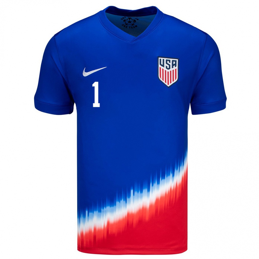 Men Football United States Diego Kochen #1 Blue Away Jersey 24-26 T-Shirt Nz