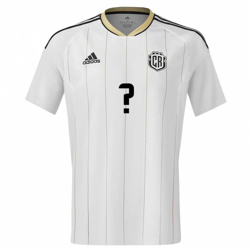 Men Football Costa Rica Your Name #0 White Away Jersey 24-26 T-Shirt Nz