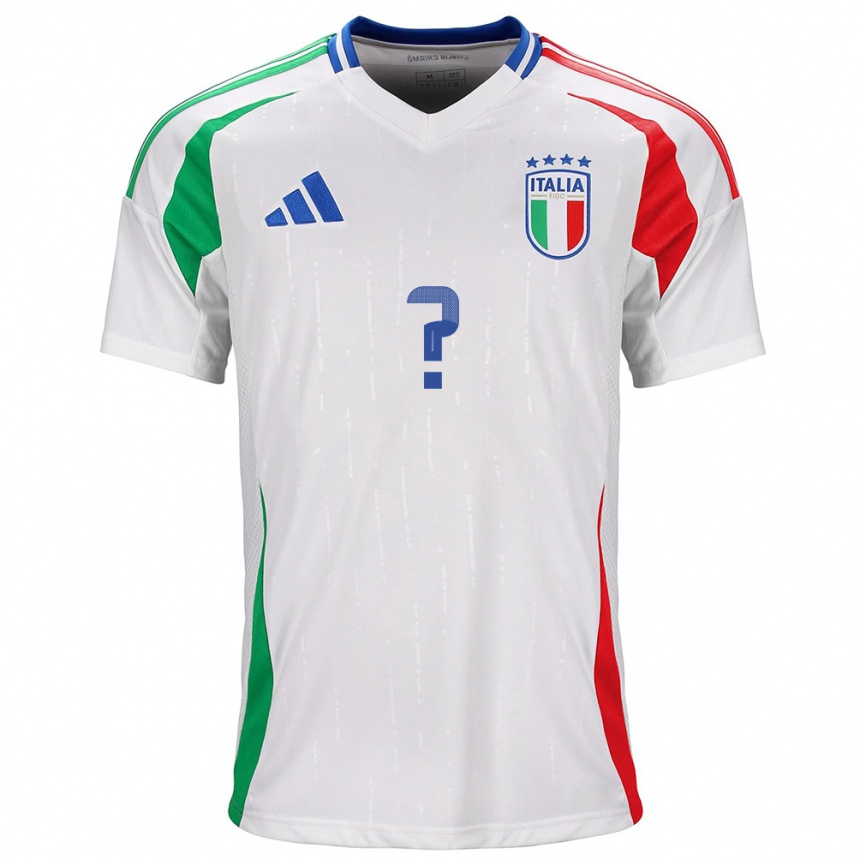 Men Football Italy Your Name #0 White Away Jersey 24-26 T-Shirt Nz