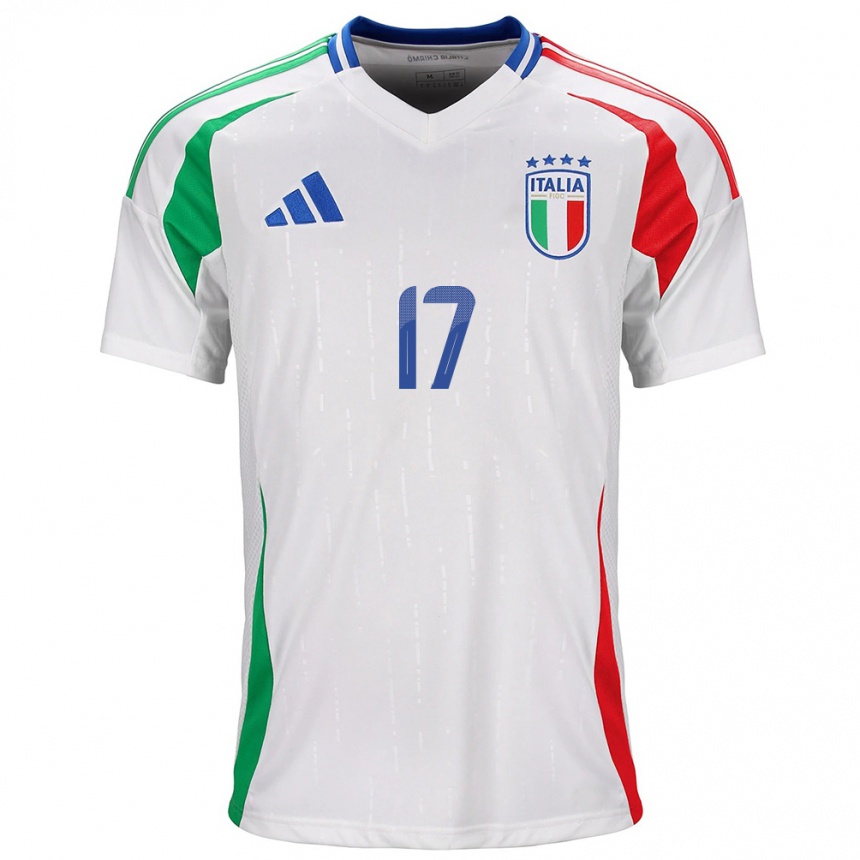 Men Football Italy Lisa Boattin #17 White Away Jersey 24-26 T-Shirt Nz