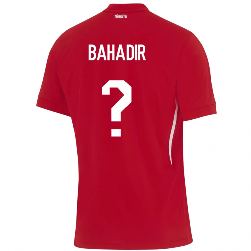 Men Football Turkey Arda Bahadir #0 Red Away Jersey 24-26 T-Shirt Nz