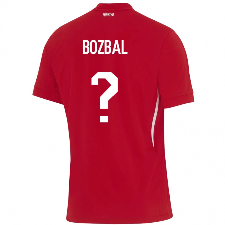 Men Football Turkey Birsen Bozbal #0 Red Away Jersey 24-26 T-Shirt Nz