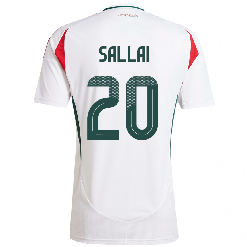 Men Football Hungary Roland Sallai #20 White Away Jersey 24-26 T-Shirt Nz