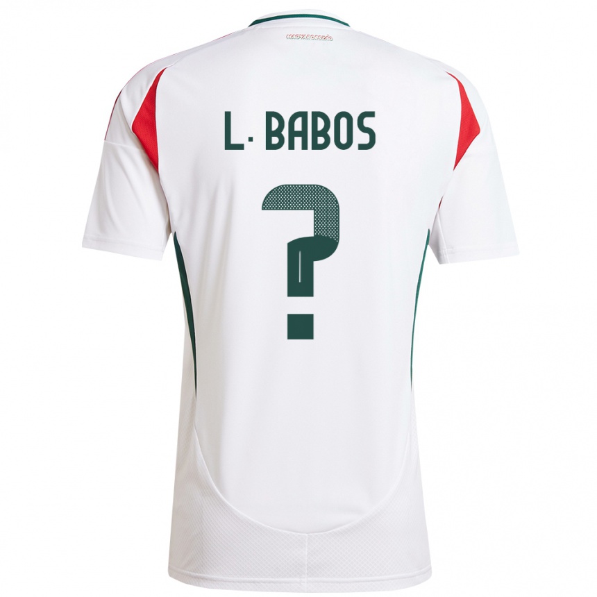 Men Football Hungary Levente Babós #0 White Away Jersey 24-26 T-Shirt Nz