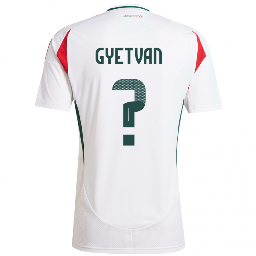 Men Football Hungary Márk Gyetván #0 White Away Jersey 24-26 T-Shirt Nz