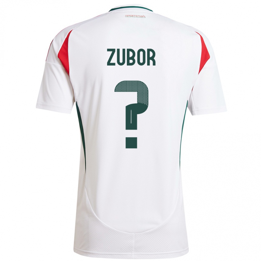 Men Football Hungary Ádám Zubor #0 White Away Jersey 24-26 T-Shirt Nz