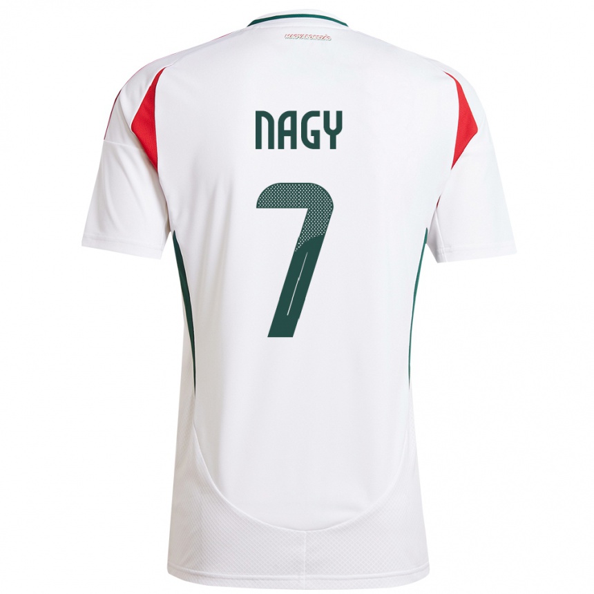 Men Football Hungary Fanni Nagy #7 White Away Jersey 24-26 T-Shirt Nz