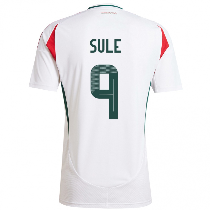 Men Football Hungary Dóra Süle #9 White Away Jersey 24-26 T-Shirt Nz