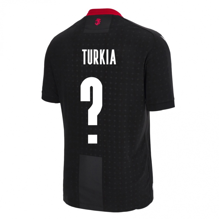 Men Football Georgia Aleksandre Turkia #0 Black Away Jersey 24-26 T-Shirt Nz