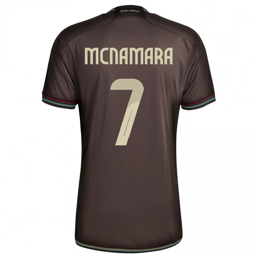 Men Football Jamaica Peyton Mcnamara #7 Night Brown Away Jersey 24-26 T-Shirt Nz