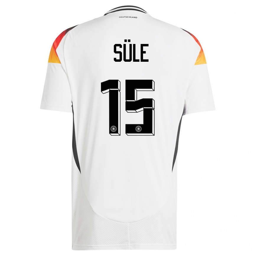 Women Football Germany Niklas Sule #15 White Home Jersey 24-26 T-Shirt Nz