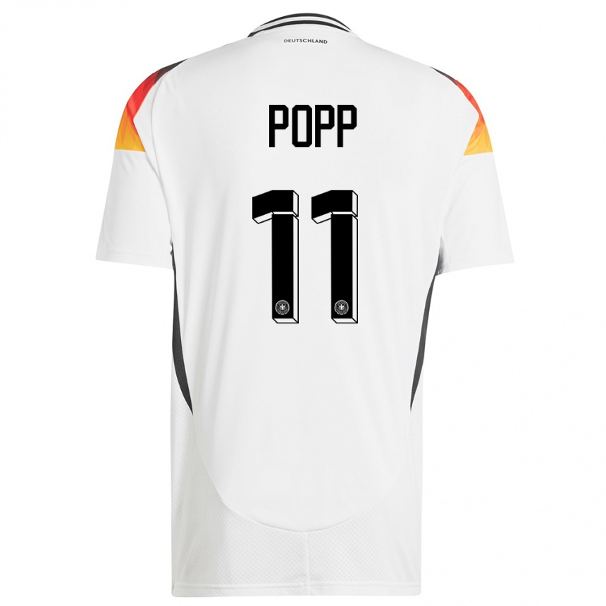 Women Football Germany Alexandra Popp #11 White Home Jersey 24-26 T-Shirt Nz