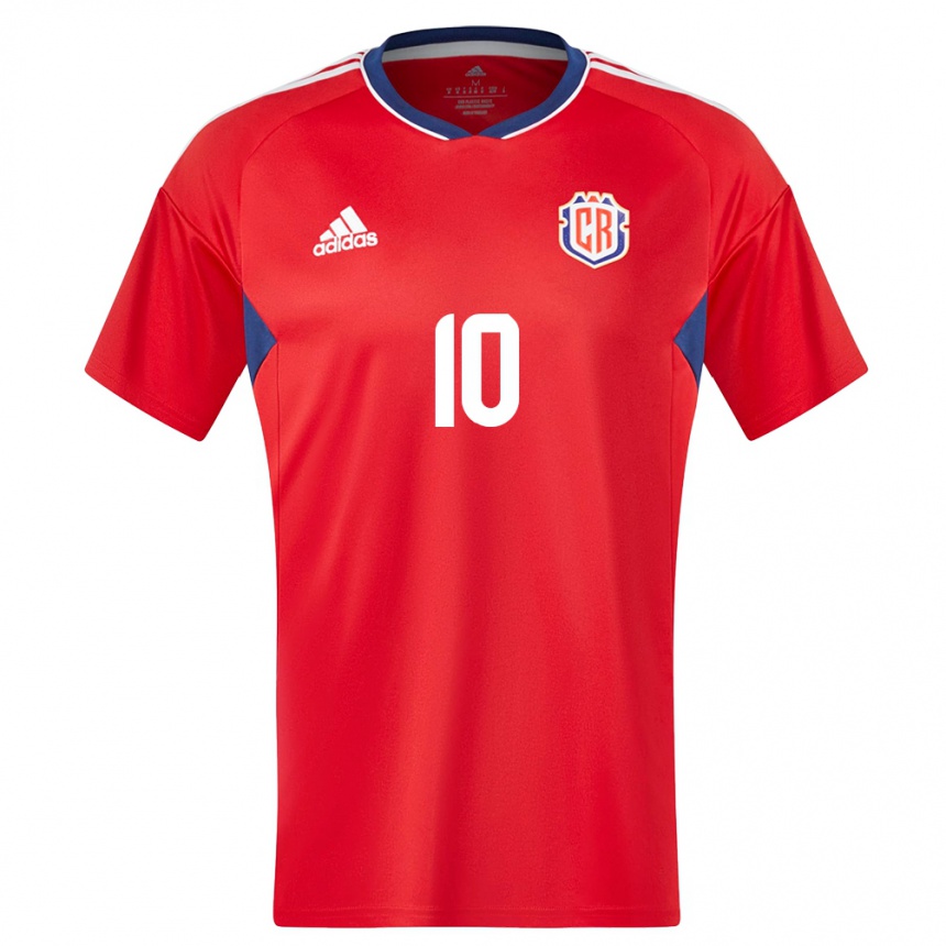 Women Football Costa Rica Bryan Ruiz #10 Red Home Jersey 24-26 T-Shirt Nz