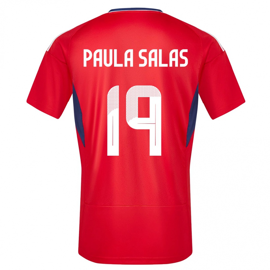 Women Football Costa Rica Maria Paula Salas #19 Red Home Jersey 24-26 T-Shirt Nz