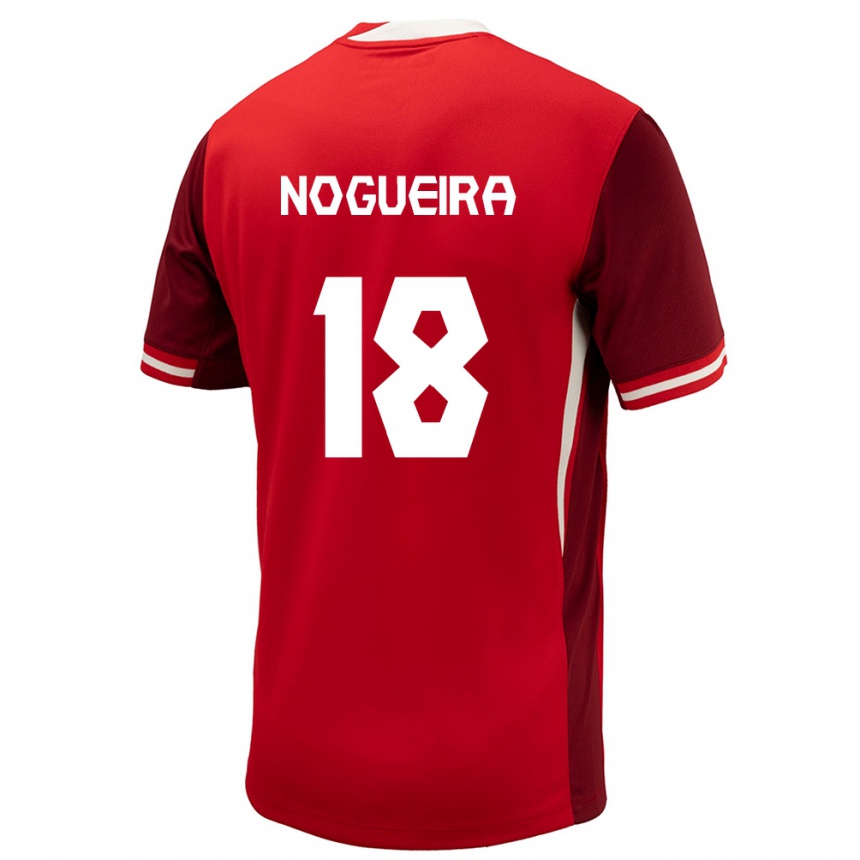 Women Football Canada Matthew Nogueira #18 Red Home Jersey 24-26 T-Shirt Nz