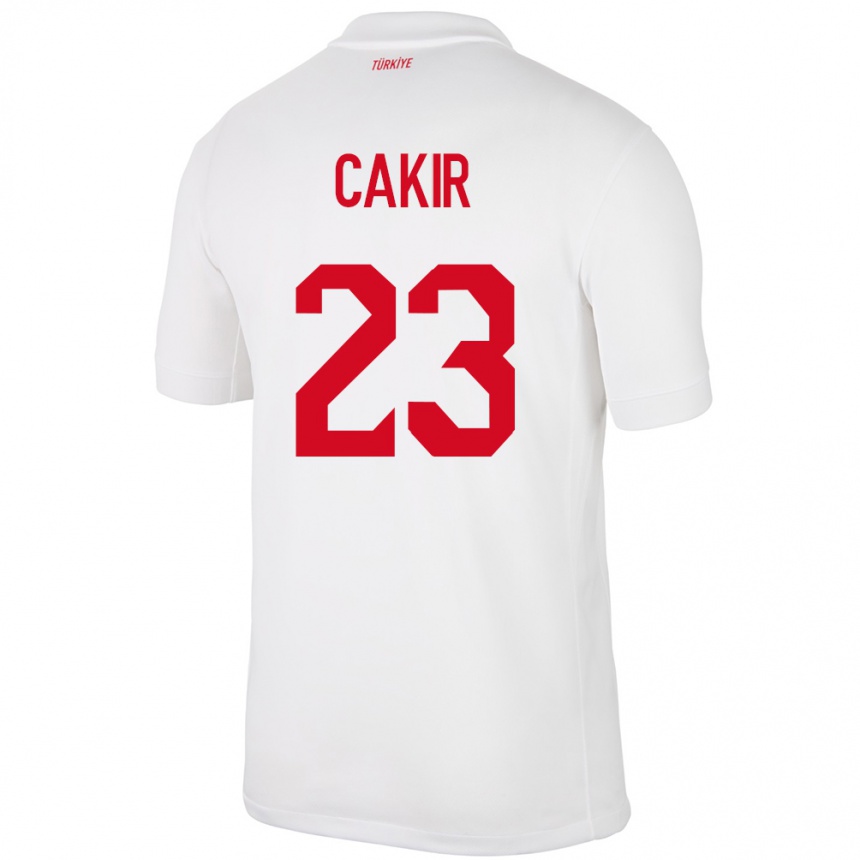 Women Football Turkey Uğurcan Çakır #23 White Home Jersey 24-26 T-Shirt Nz