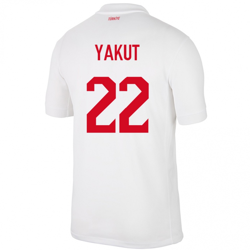 Women Football Turkey Narin Yakut #22 White Home Jersey 24-26 T-Shirt Nz