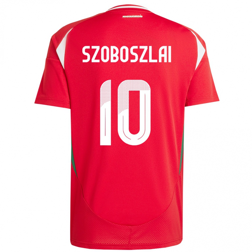 Women Football Hungary Dominik Szoboszlai #10 Red Home Jersey 24-26 T-Shirt Nz