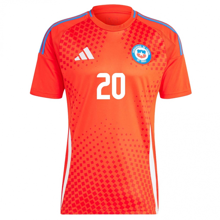 Women Football Chile Lucas Assadi #20 Red Home Jersey 24-26 T-Shirt Nz