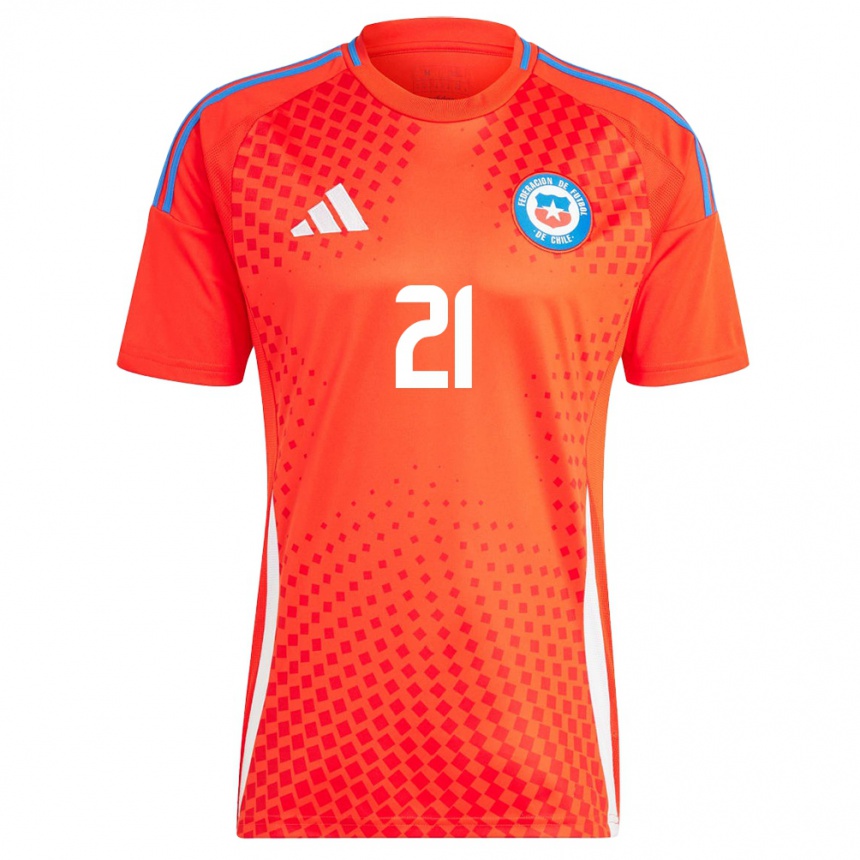 Women Football Chile Julián Alfaro #21 Red Home Jersey 24-26 T-Shirt Nz