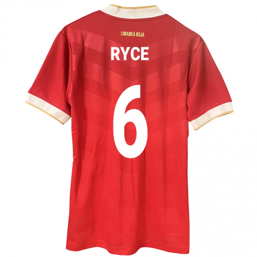 Women Football Panama Anel Ryce #6 Red Home Jersey 24-26 T-Shirt Nz