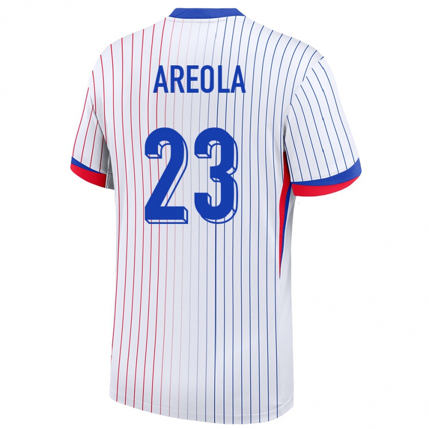 Women Football France Alphonse Areola #23 White Away Jersey 24-26 T-Shirt Nz