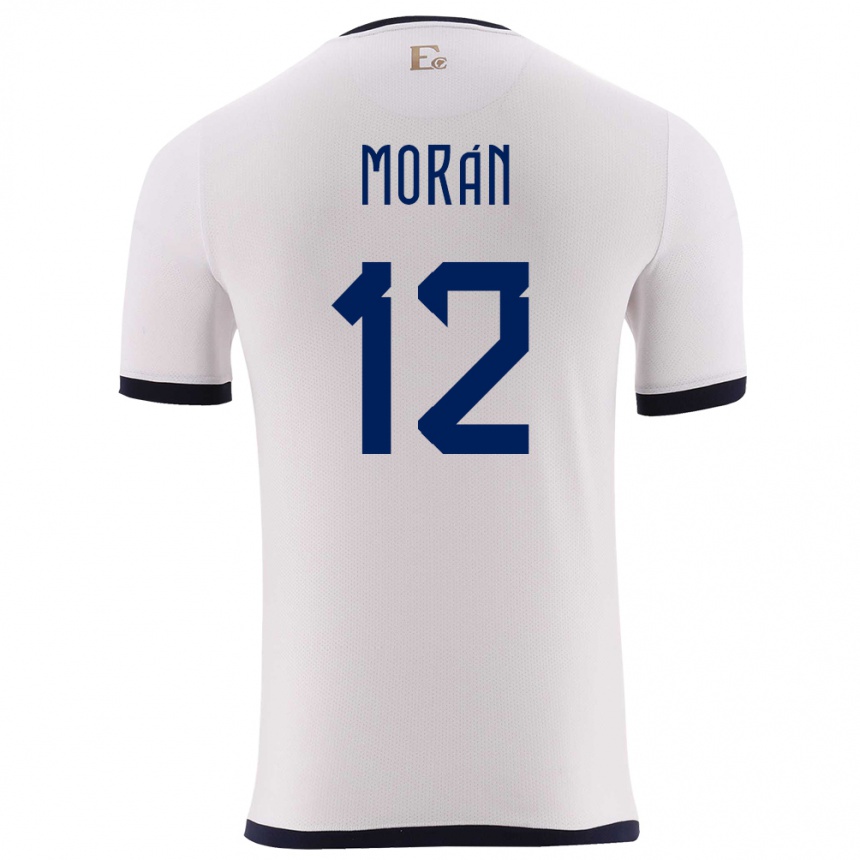 Women Football Ecuador Andrea Moran #12 White Away Jersey 24-26 T-Shirt Nz