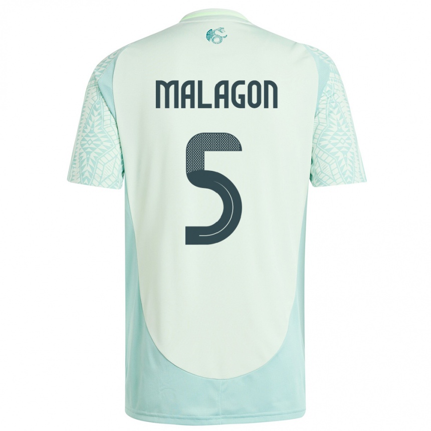 Women Football Mexico Luis Malagon #5 Linen Green Away Jersey 24-26 T-Shirt Nz