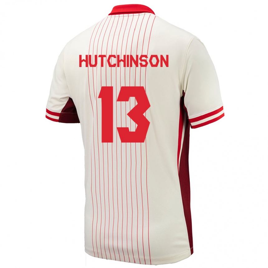 Women Football Canada Atiba Hutchinson #13 White Away Jersey 24-26 T-Shirt Nz