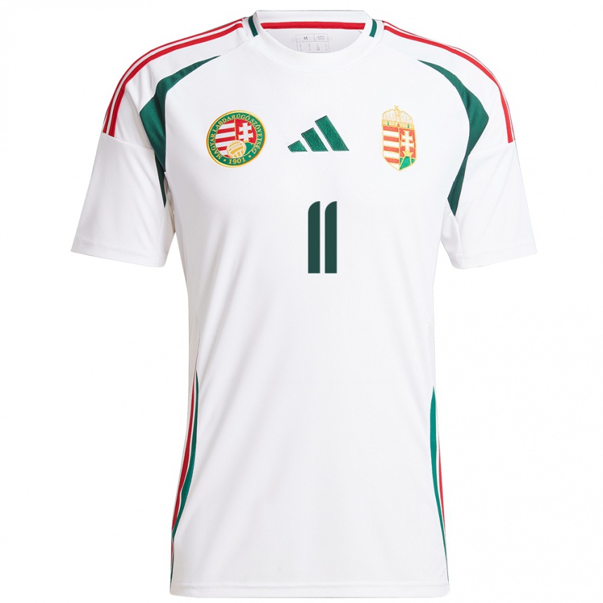 Women Football Hungary Zalán Kerezsi #11 White Away Jersey 24-26 T-Shirt Nz