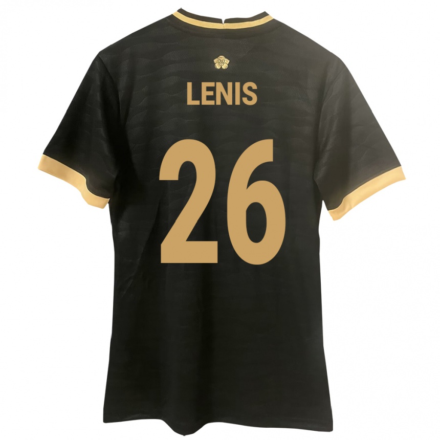 Women Football Panama Kahiser Lenis #26 Black Away Jersey 24-26 T-Shirt Nz