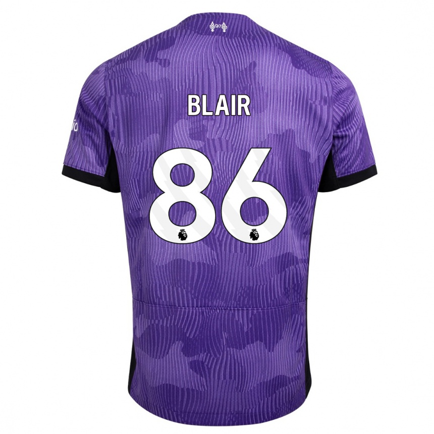 Kids  Harvey Blair #86 Purple Third Jersey 2023/24 T-Shirt Nz