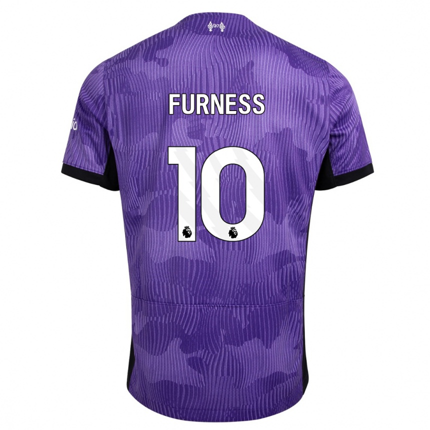 Kids  Rachel Furness #10 Purple Third Jersey 2023/24 T-Shirt Nz