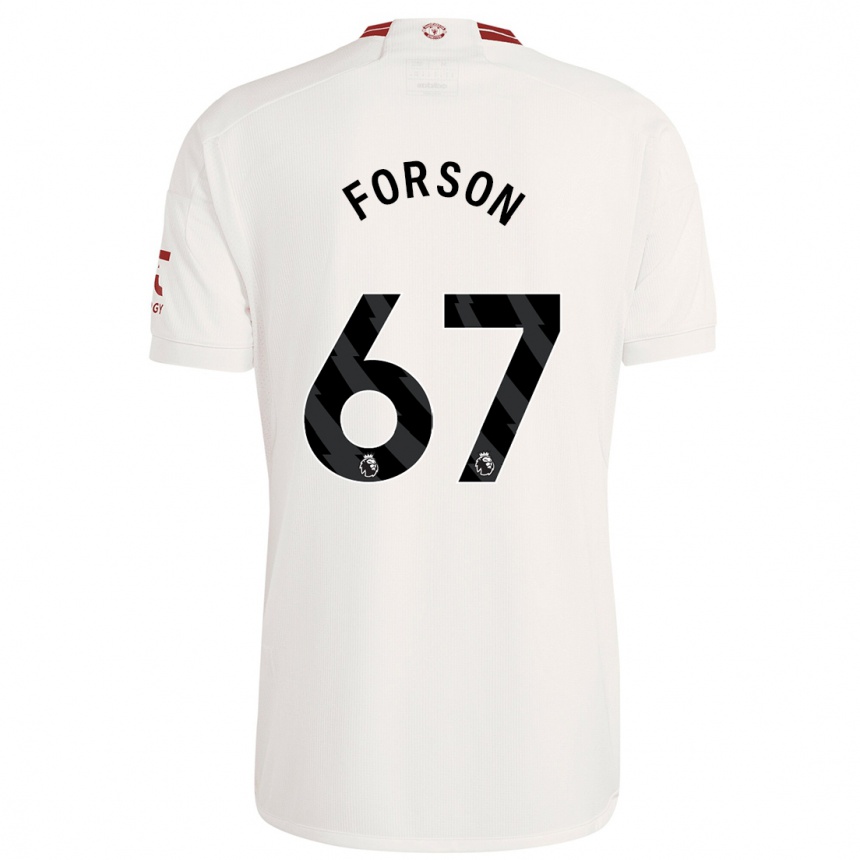 Kids  Omari Forson #67 White Third Jersey 2023/24 T-Shirt Nz