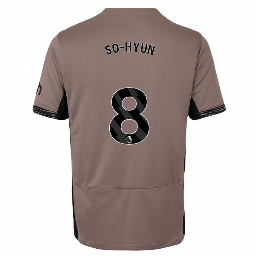 Kids  Cho So-Hyun #8 Dark Beige Third Jersey 2023/24 T-Shirt Nz