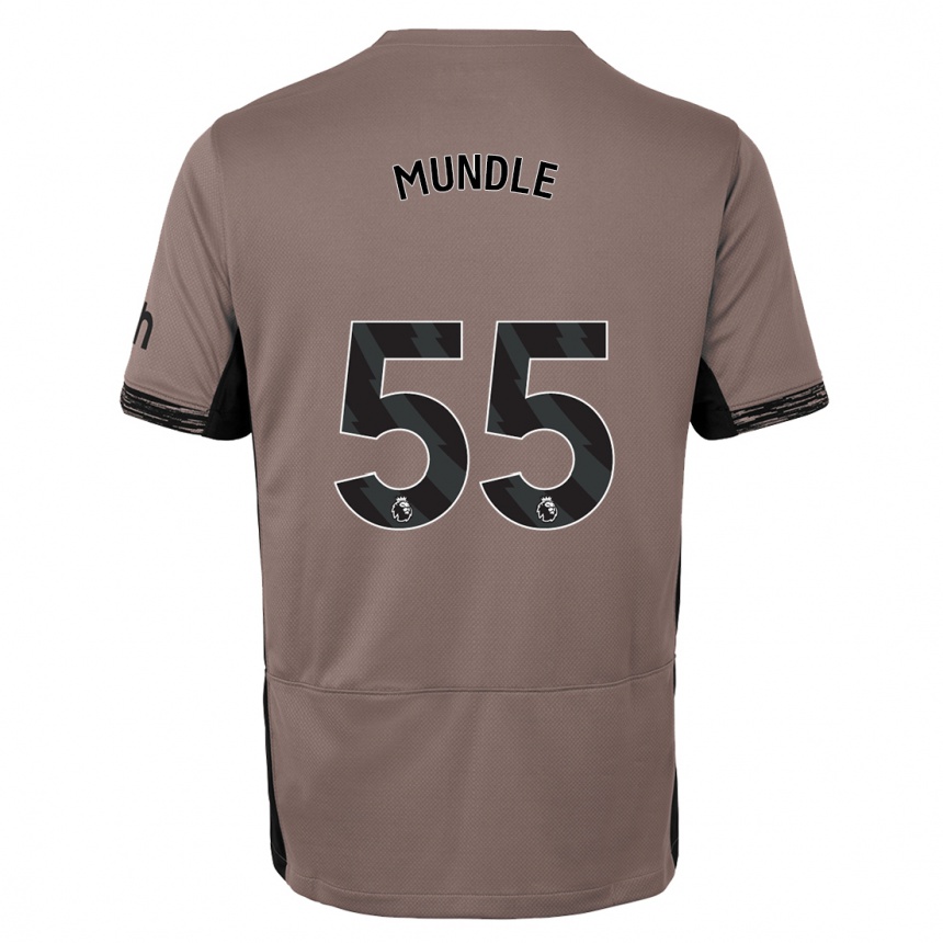 Kids  Romaine Mundle #55 Dark Beige Third Jersey 2023/24 T-Shirt Nz