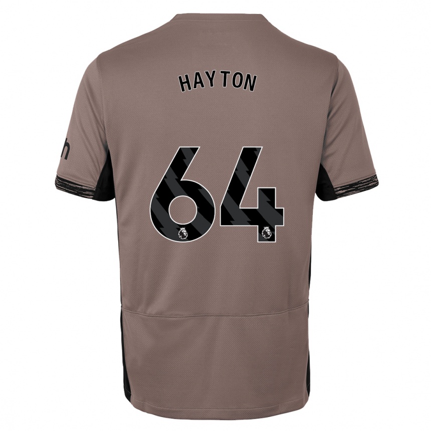 Kids  Adam Hayton #64 Dark Beige Third Jersey 2023/24 T-Shirt Nz