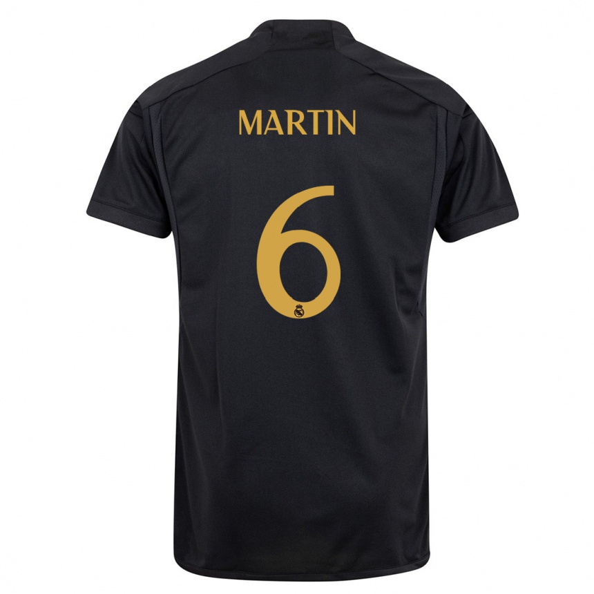 Kids  Mario Martin #6 Black Third Jersey 2023/24 T-Shirt Nz