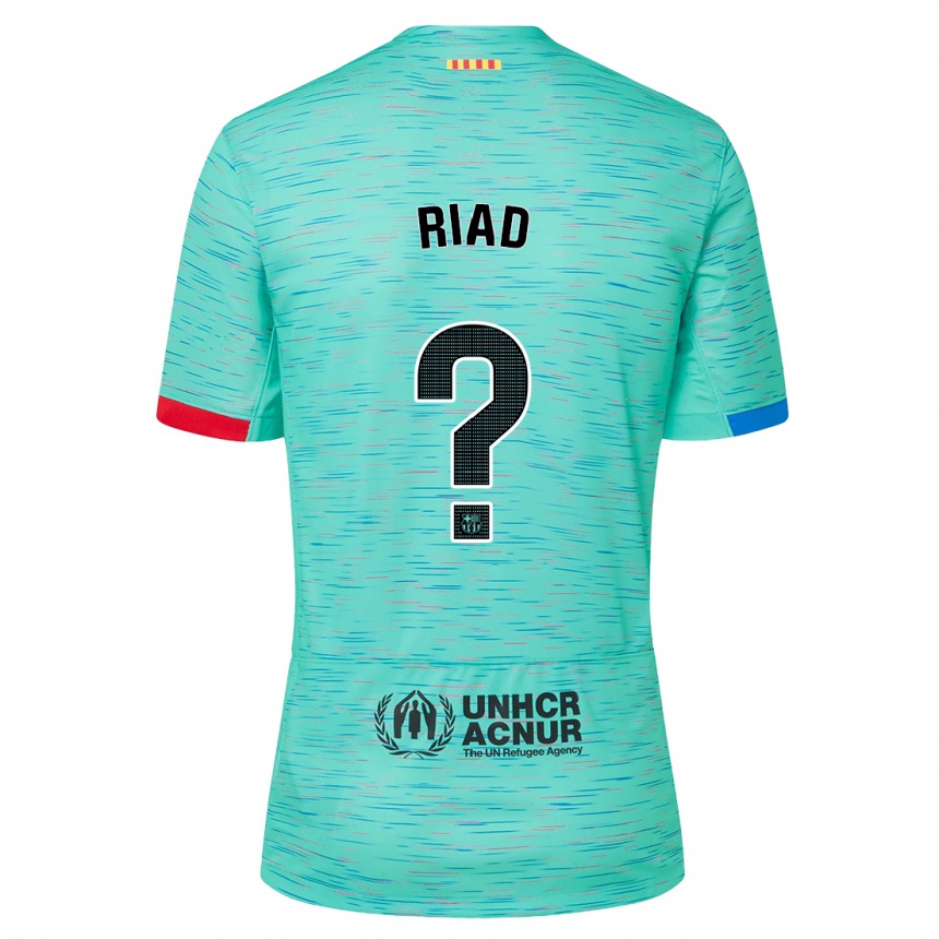 Kids  Chadi Riad #0 Light Aqua Third Jersey 2023/24 T-Shirt Nz