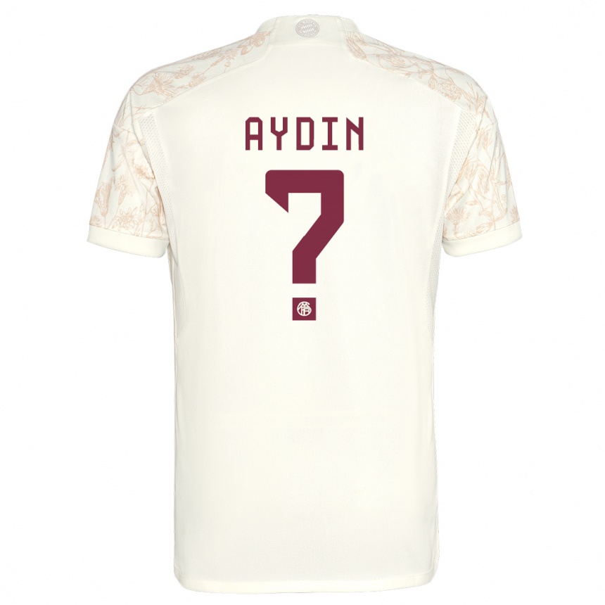 Kids  Eyüp Aydin #0 Off White Third Jersey 2023/24 T-Shirt Nz