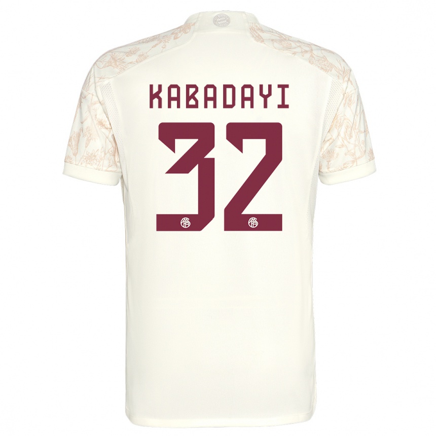 Kids  Yusuf Kabadayi #32 Off White Third Jersey 2023/24 T-Shirt Nz