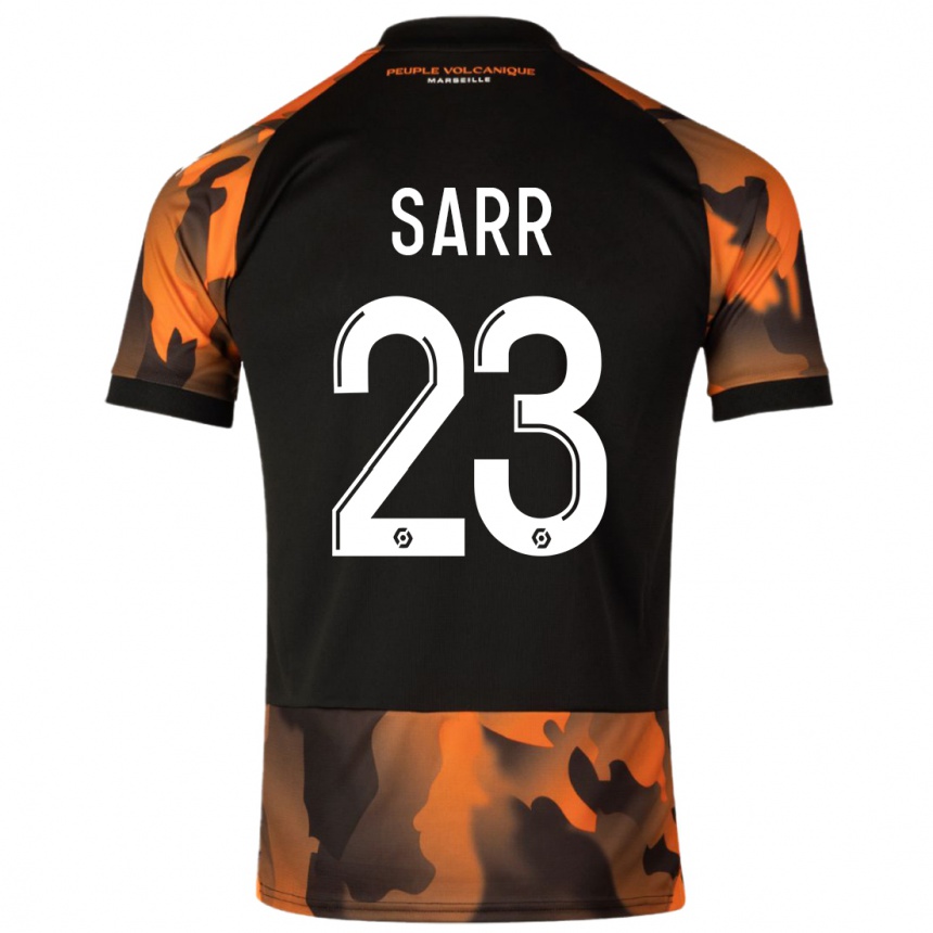 Kids  Ismaïla Sarr #23 Black Orange Third Jersey 2023/24 T-Shirt Nz