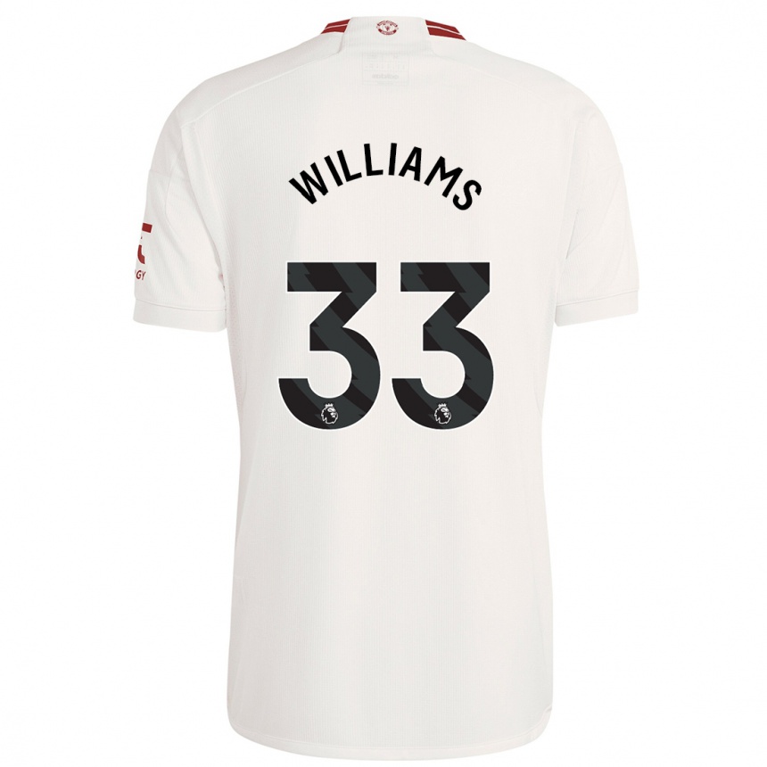 Men  Brandon Williams #33 White Third Jersey 2023/24 T-Shirt Nz