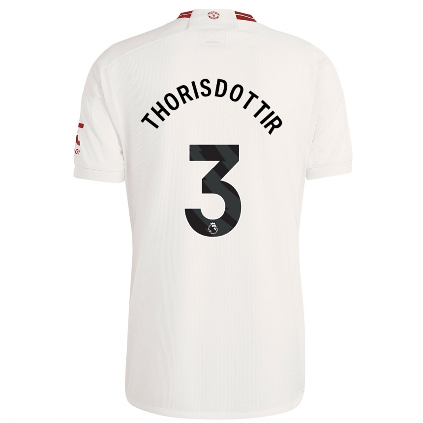 Men  Maria Thorisdottir #3 White Third Jersey 2023/24 T-Shirt Nz